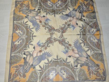 Foulard Schal Halstuch mit Vögeln Geschenk