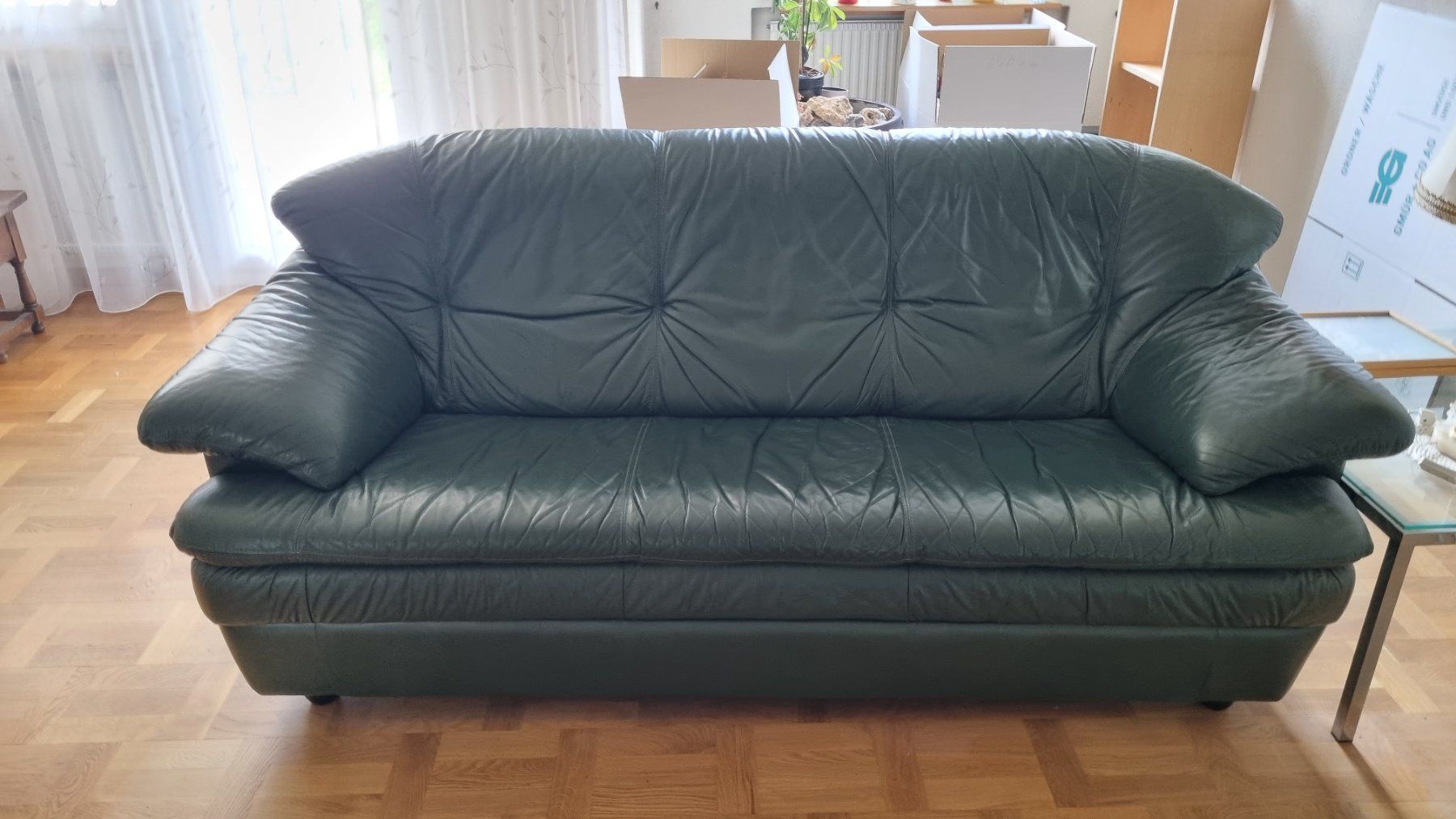 Divani: Ledersofa grün – Usato da Adligenswil venduto da w.wenzinger