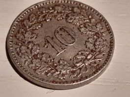 Münze 10 Rappen 1913