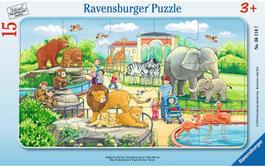 Rahmenpuzzle 15 Teile Ausflug in den Zoo
