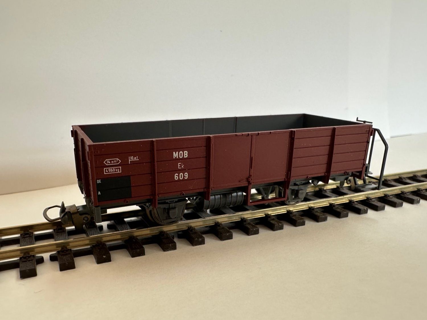 Bemo Modellini di ferrovie: Bemo - MOB Ek 609 - Hochbordwagen – Nuovo e nell'imballaggio originale da Domat/Ems venduto da mmx4001 1