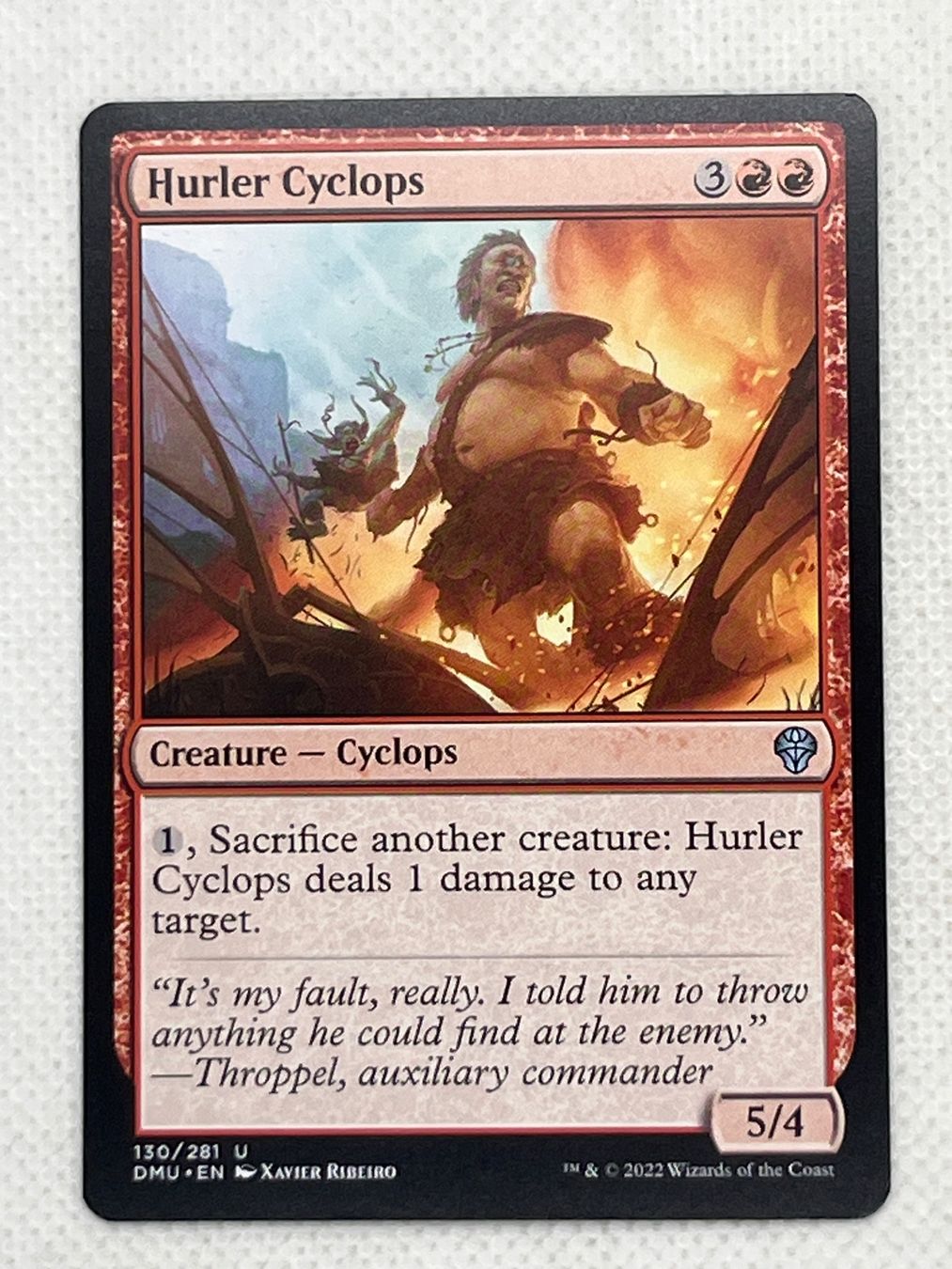 Magic The Gathering Carte collezionabili: Magic: The Gathering - Hurler Cyclops – Usato da Hinterkappelen venduto da Kim1992