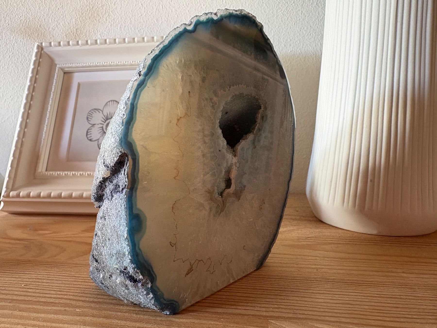 Minerali & Pietre curative: Achat Kristall-Geode Türkis einzigartiger Edelstein – Usato da Chur venduto da smart.shopper 4