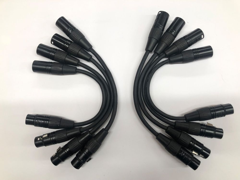 5x DMX Kabel 3m 3-Pol - Professionelle Signalverbindung Für Bühnenscheinwerfer & Lichtsteuerung