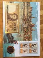 Banknotenbrief mit Muenze Kosciuszko / Polen