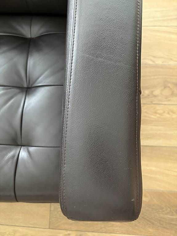 Sofas: Sofa Ikea Karlstad Echtleder dunkelbraun  – Gebraucht aus Aarau von Augusta14 3