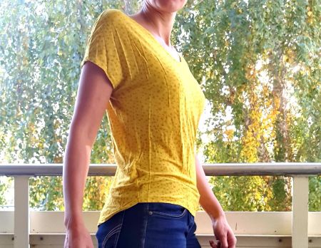Tshirt marke Cecil Herzdruck gelb NEU