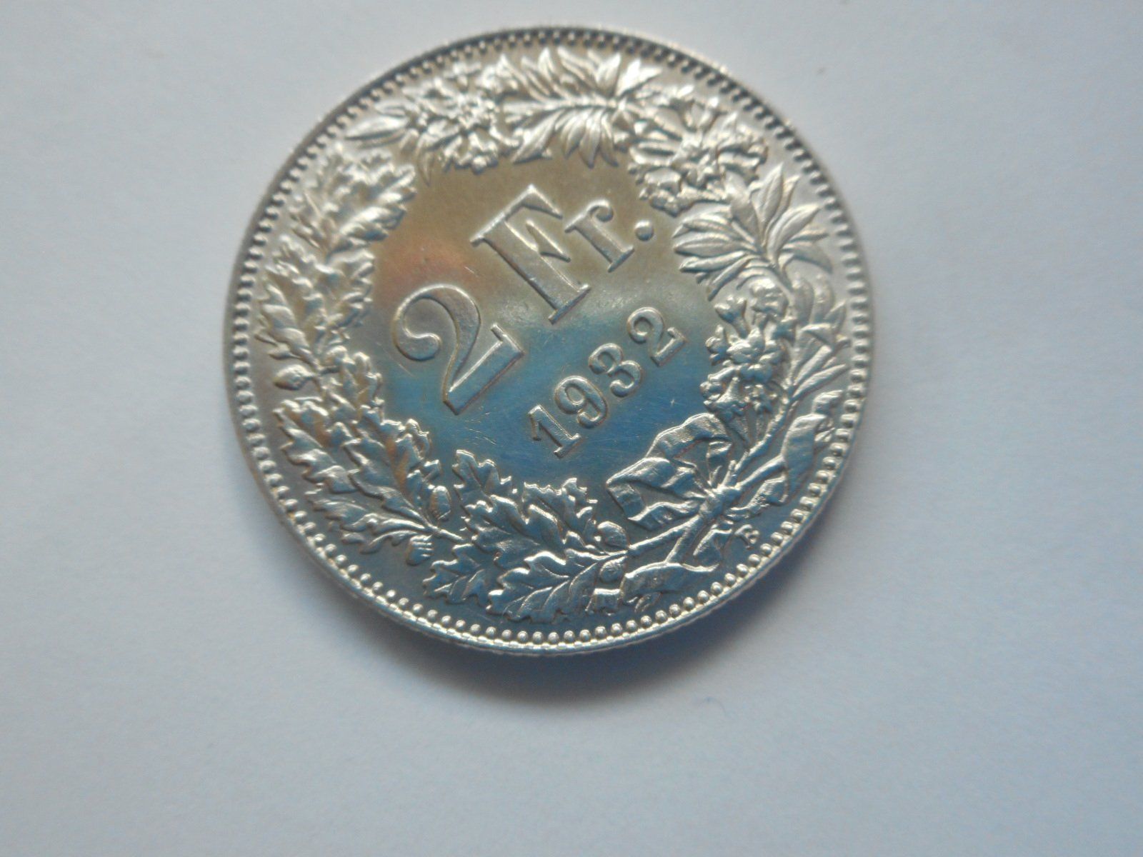 Toutes les monnaies: 2 Fr. 1932 silber  Top Stück – Neuf (Voir description) à Kriegstetten par pizlad2010 1