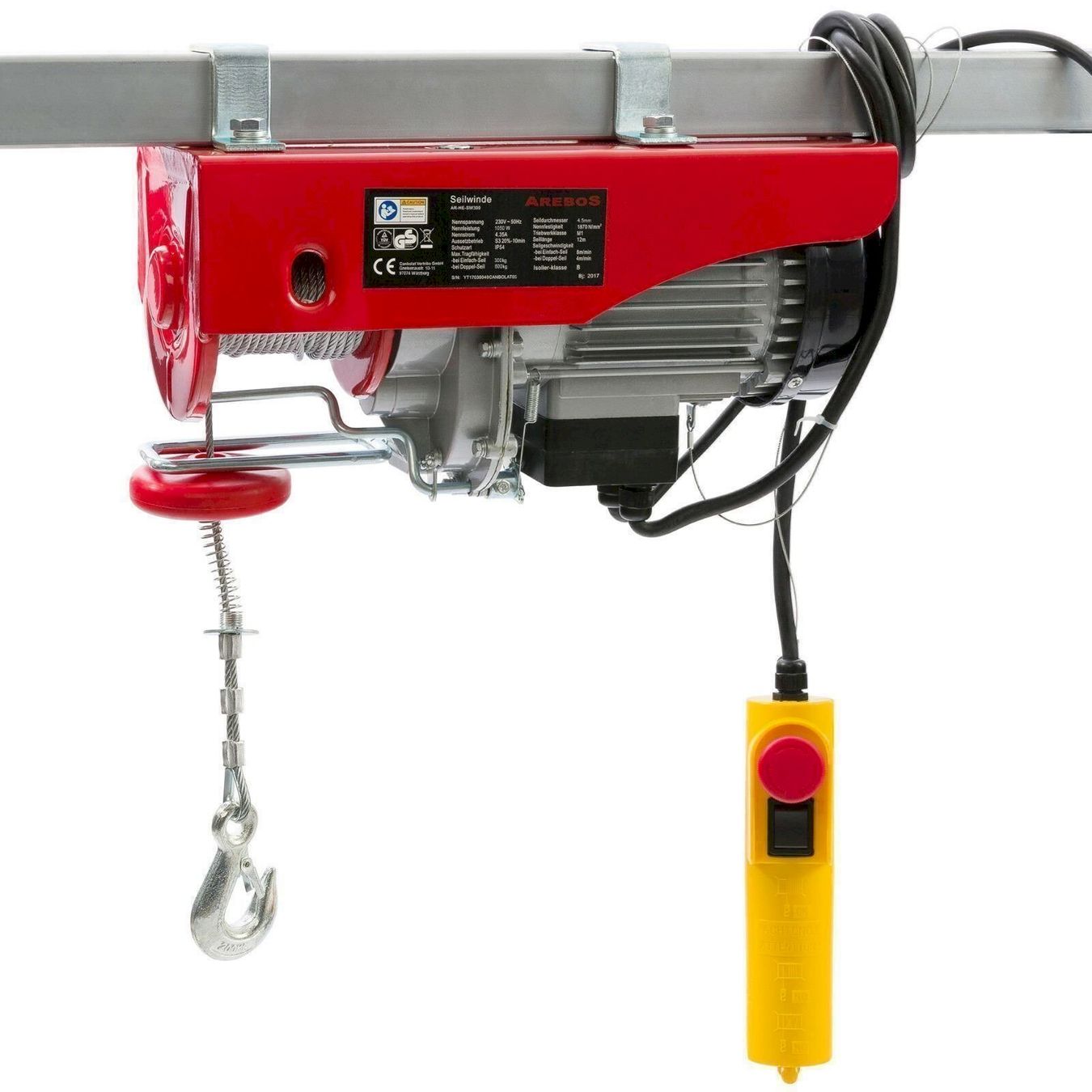 Argani forestali & Pinze posteriori : Arebos Seilwinde 300/600 kg 1050W – Nuovo e nell'imballaggio originale da Bottighofen venduto da zaap 1