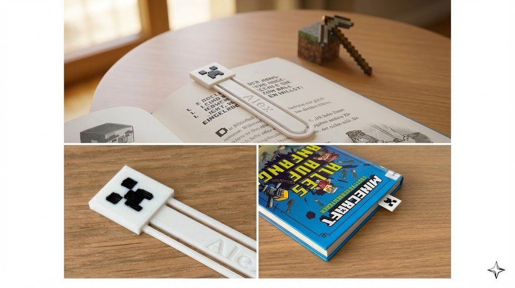Altre raccolte & rarità: Minecraft Lesezeichen mit Namen personalisiert, Neu! – Nuovo (secondo la descrizione) da Zürich venduto da ganchclub