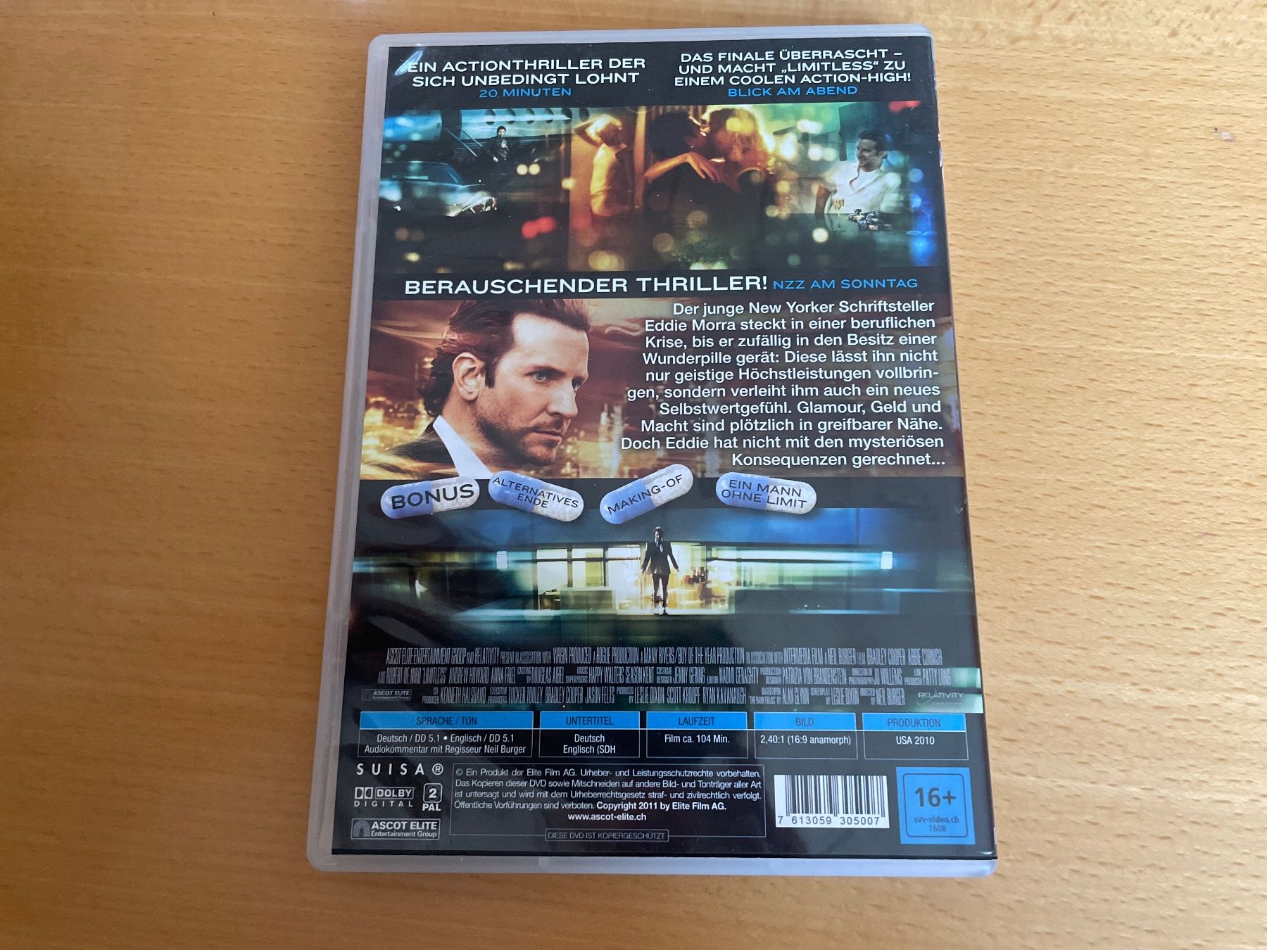 Tutti i DVDs: Limitless / Ohne Limit DVD – Usato da Zwingen venduto da veilchen_123 1