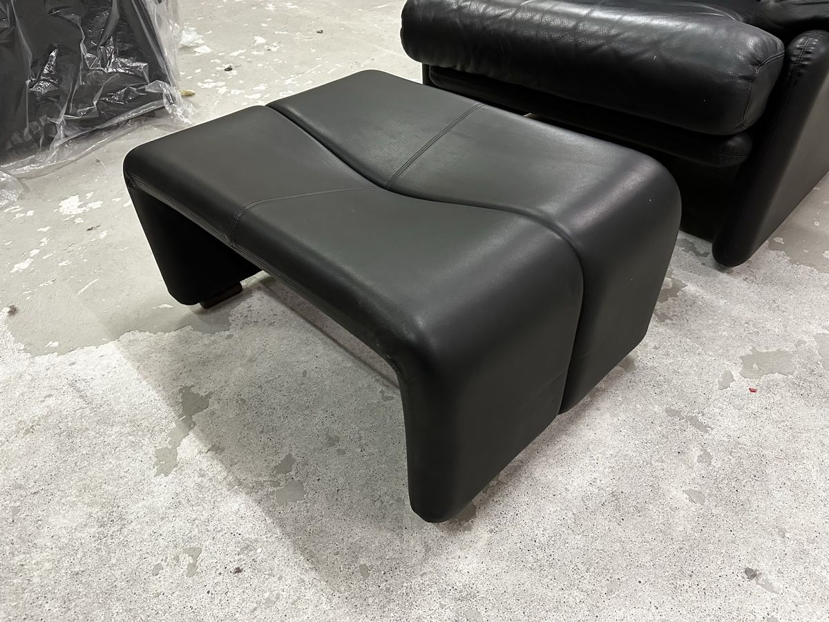B&B Italia Poltrone: Ledersessel / Fauteuil schwarz – Usato da Chur venduto da Sim7000 2