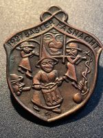 Basler Fasnachtsplakette Kupfer 1927/Top Zustand