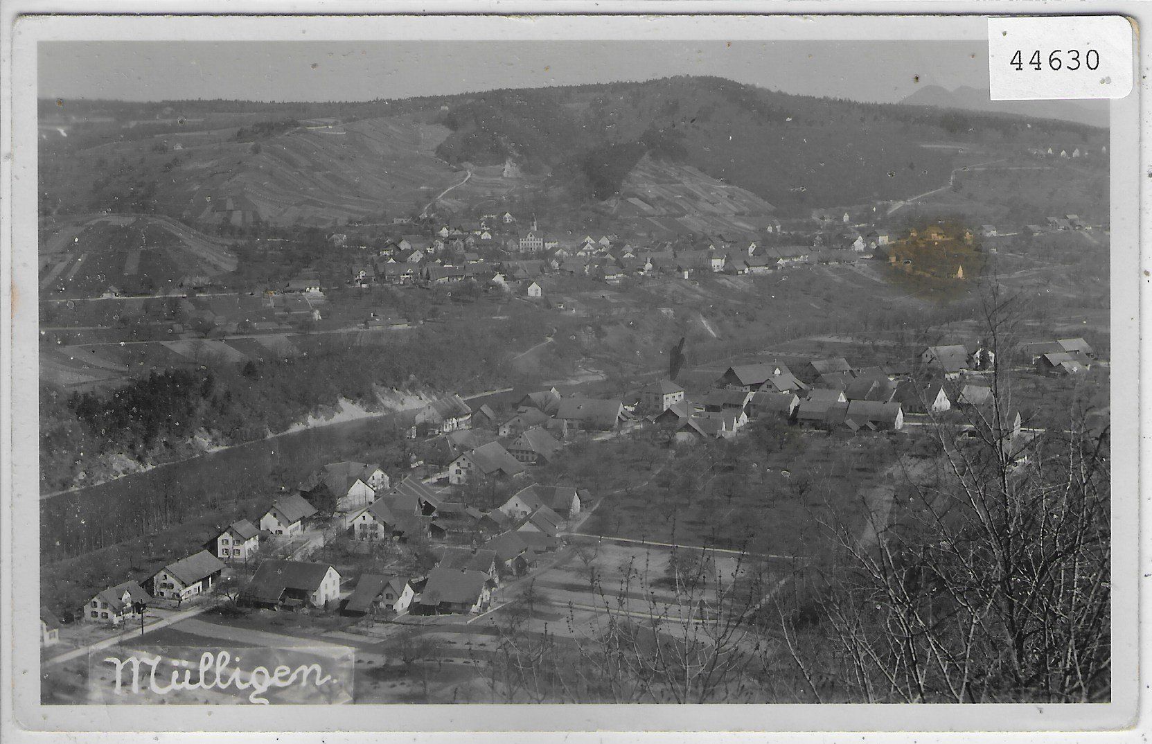 Cartoline postali: Mülligen - Generalansicht – Usato da Ettingen venduto da Kartenplanet