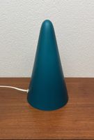 Vintage Glas Kegel Tischlampe 80s 90s Design Glaslampe
