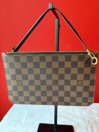 Louis Vuitton Pochette Damier ébène, Neuwertig!