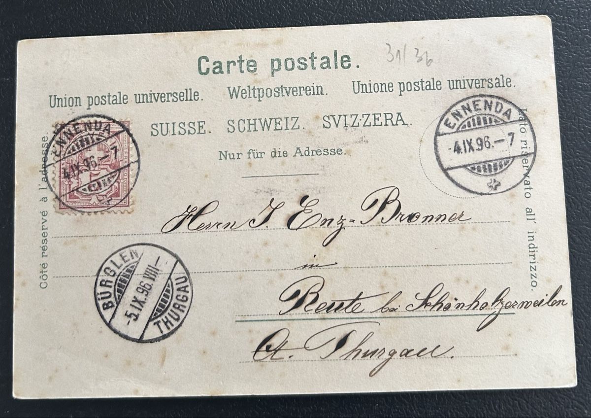 Cartes postales: Gruss aus Ennenda Litho  – D'occasion à Horw par Tellbub 1