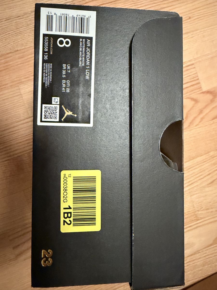 Jordan Herrenschuhe: Air Jordan 1 Low Weiss - Grösse EU 41 – Neu (gemäss Beschreibung) aus Zürich von SiLENZiO 1