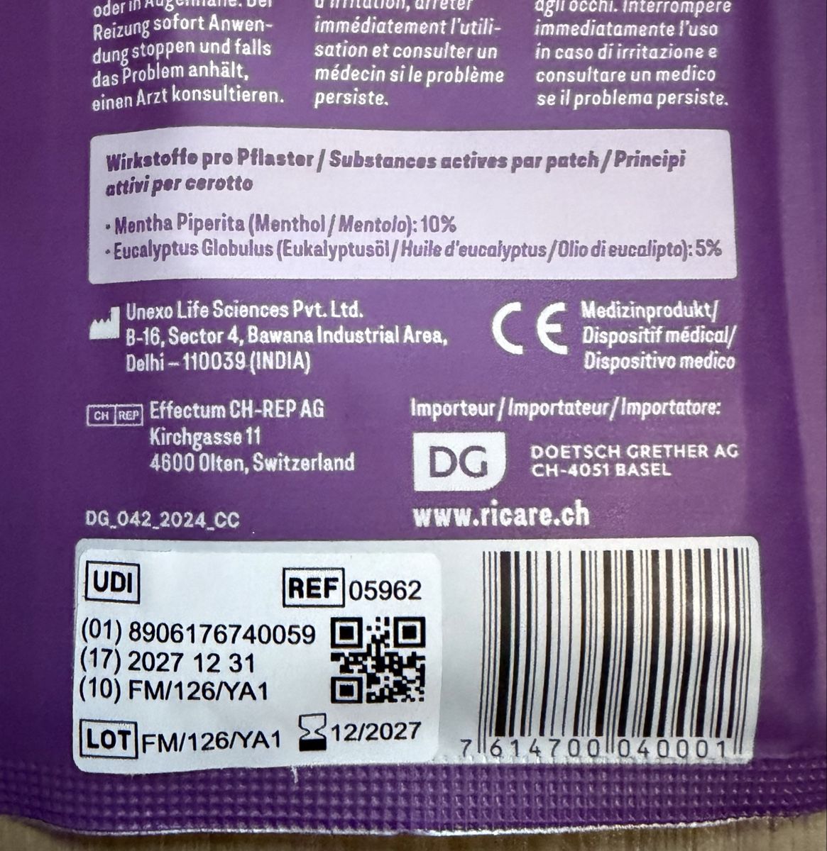 Autres soins du corps: Menstruationspflaster (6 Packungen) – Neuf avec emballage d'origine à Luterbach par Fa_Bla 1
