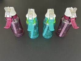 4 Kinder-Trinkflaschen 0,5 L mit Strohhalm – ausgezeichneter