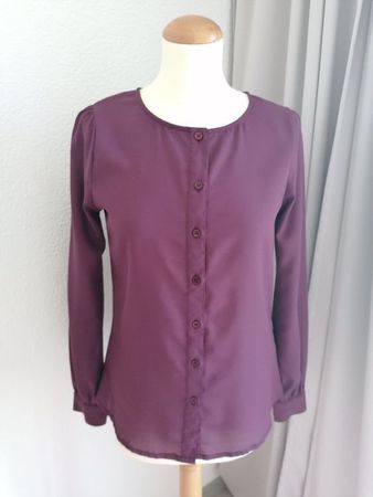 Violette Bluse, Grösse 34