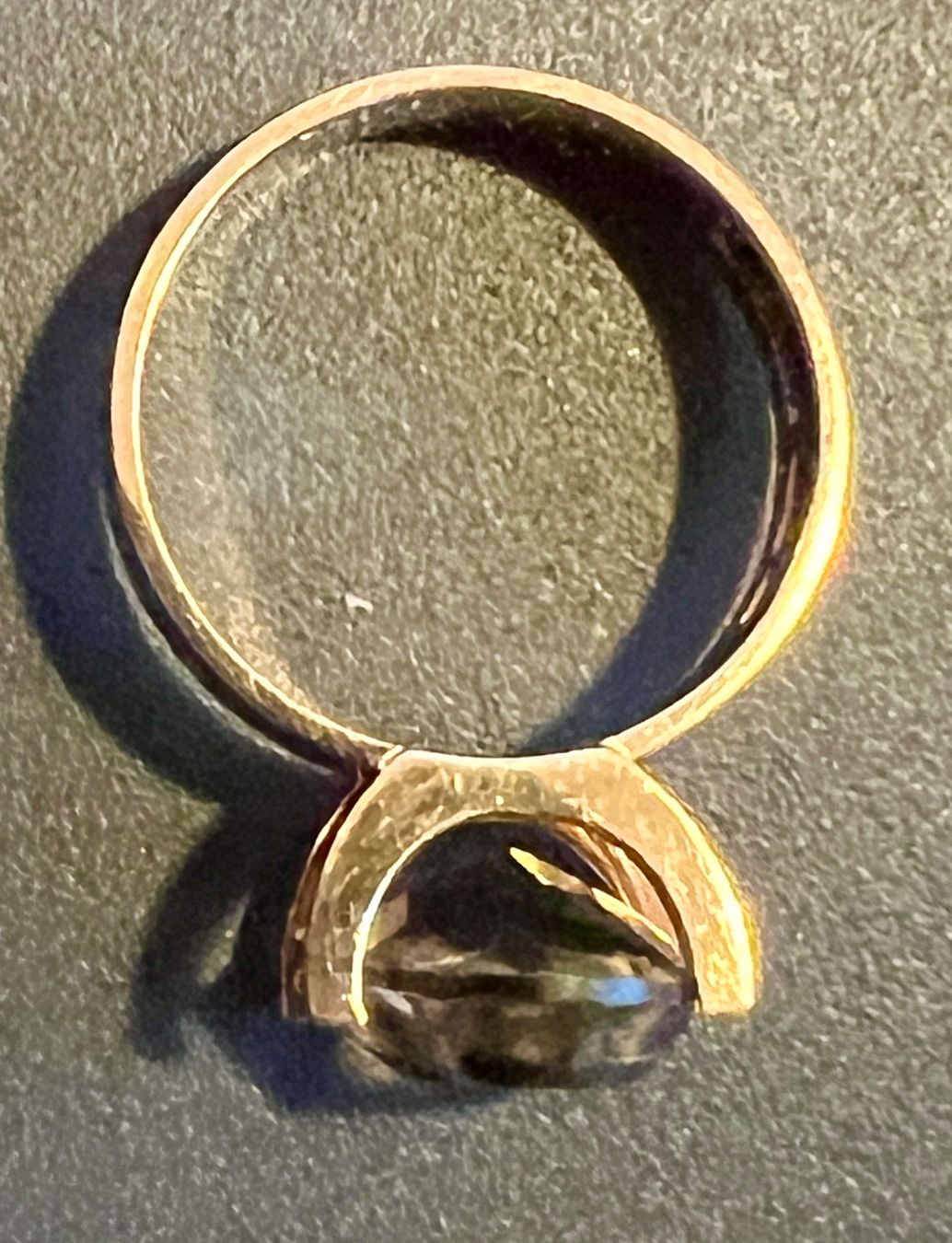Anelli: Gold-Ring 14K mit Rauchquarz – Usato da Chur venduto da Penting1935 7