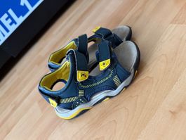 Kinder-Sandalen Grösse 26, blau-gelb