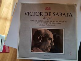 LP Victor de Sabata - Brahms Symphonie - Tänze aus Galanta