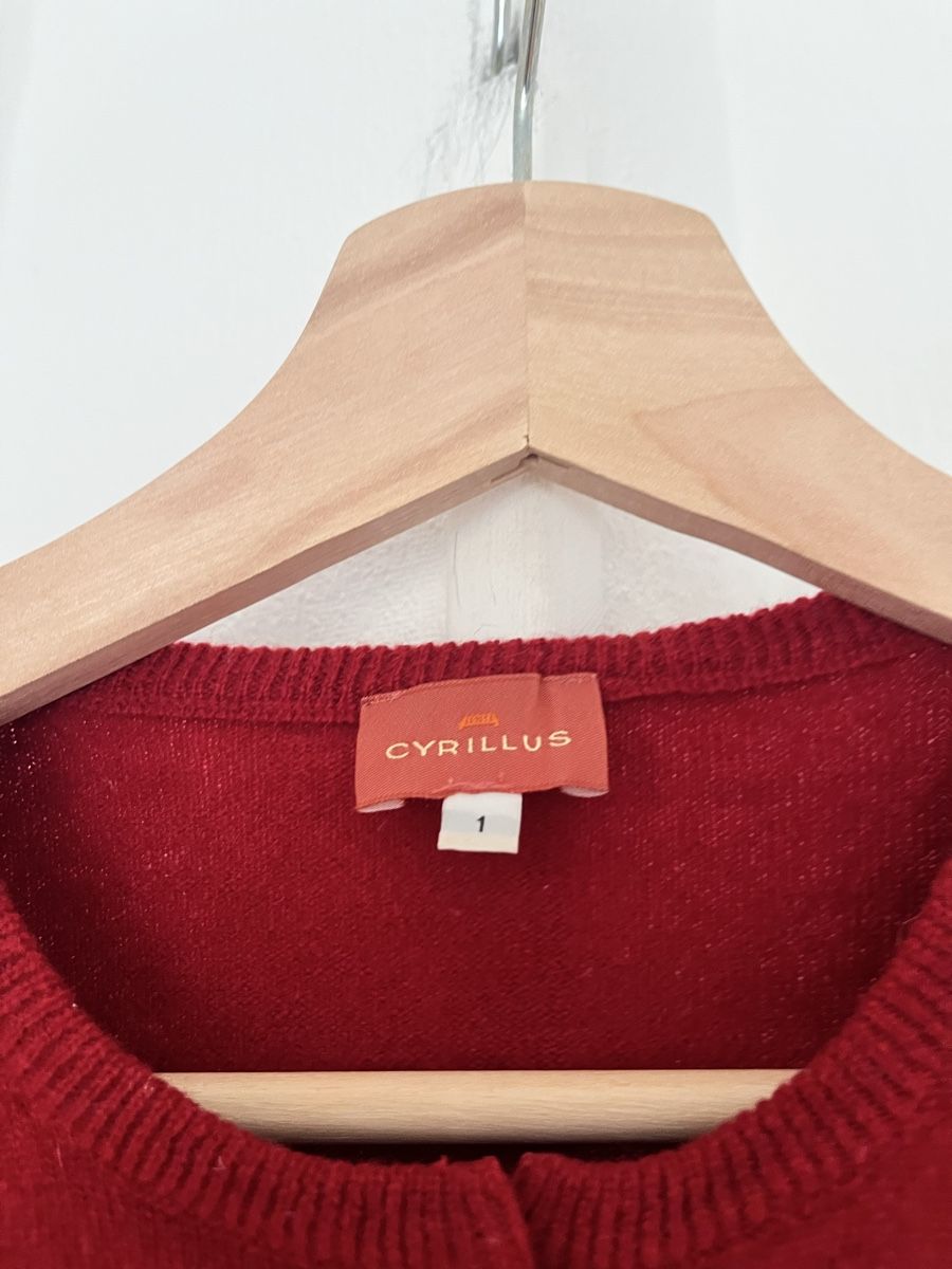 Cyrillus Pullover & Sweatshirts: Cyrillus Cardigan Red Lambswool Size 1 – Gebraucht aus Lausanne von Danash 2
