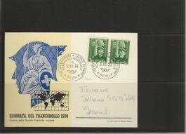 Carte journée du timbre 1939