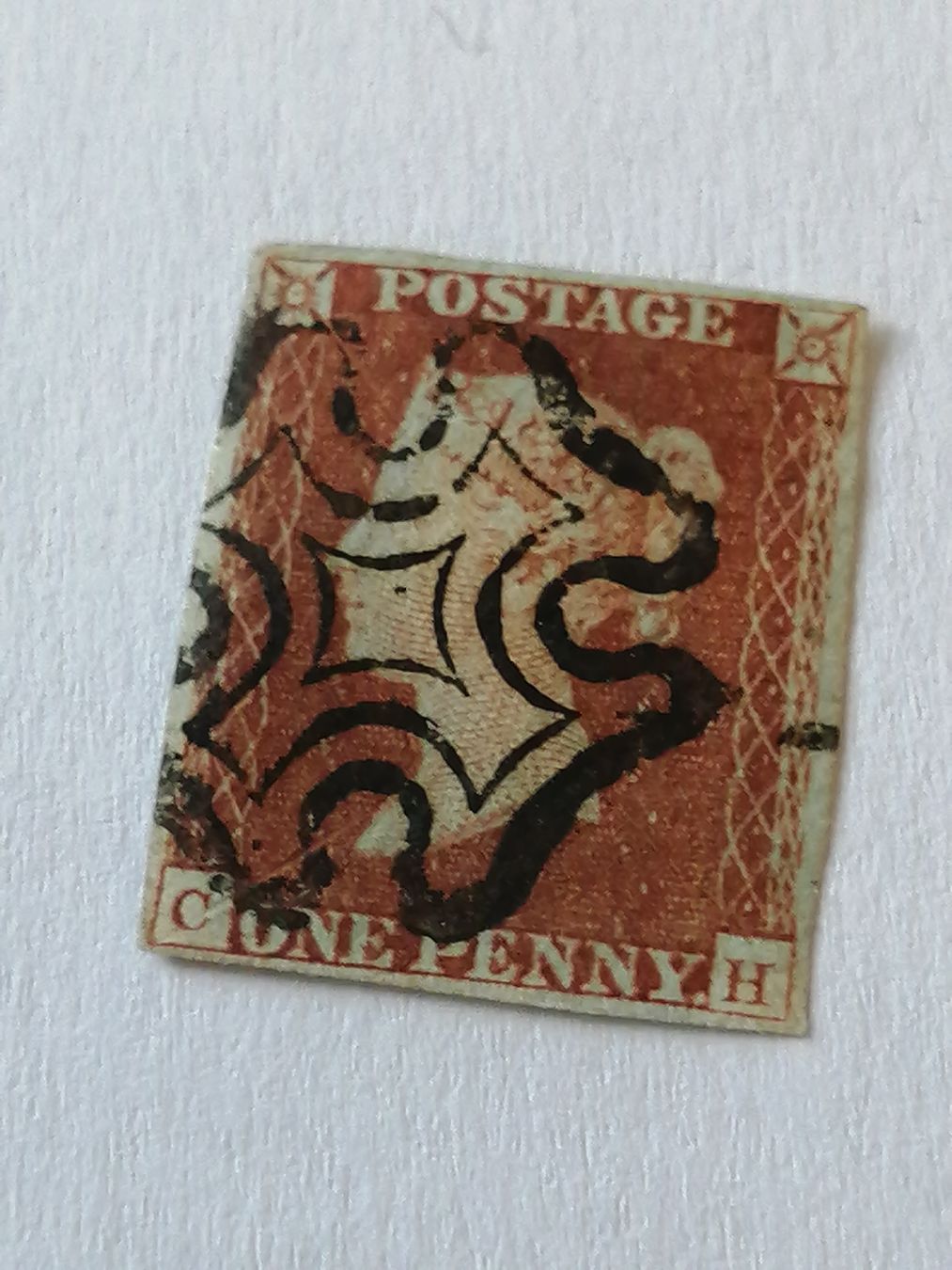 Alle Briefmarken: One Penny Red 1841  – Gebraucht aus Happerswil von tschergi