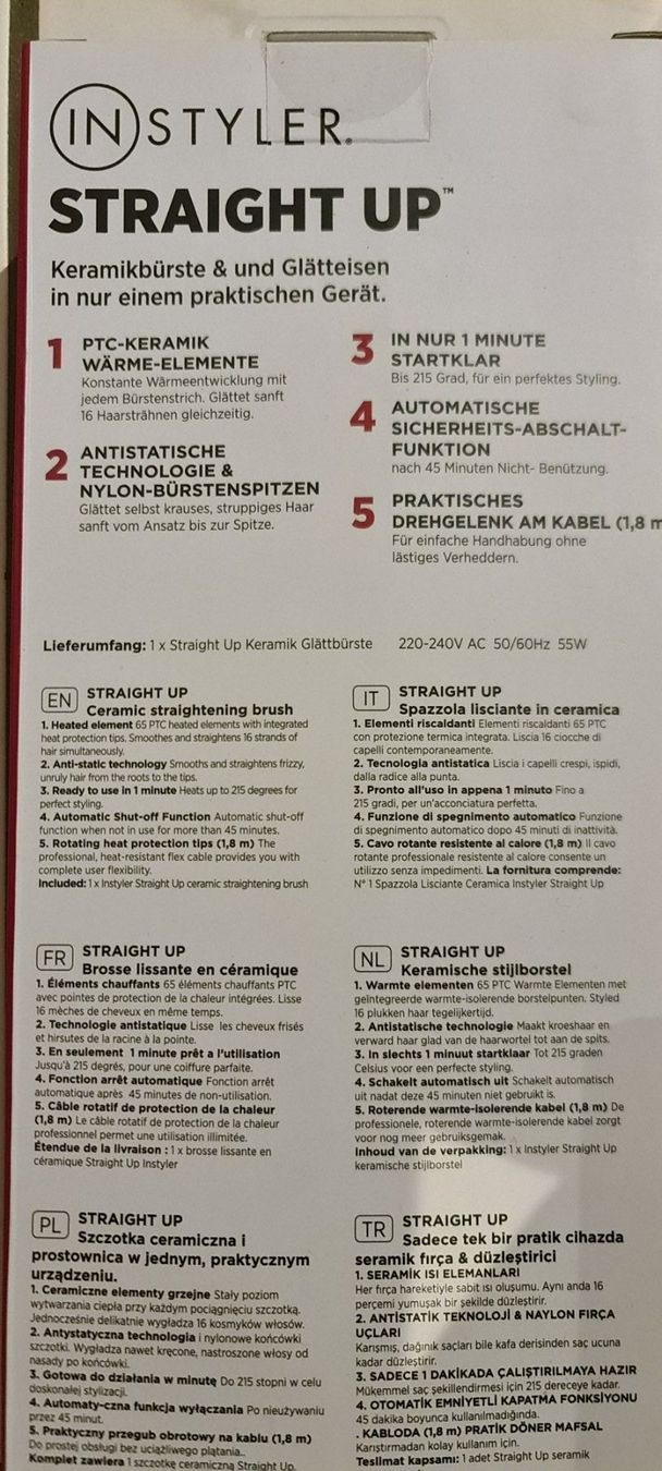 Altro per la cura dei capelli: InStyler Straight Up Keramik Glättbürste – Nuovo e nell'imballaggio originale da Uerkheim venduto da Kaufoption 4