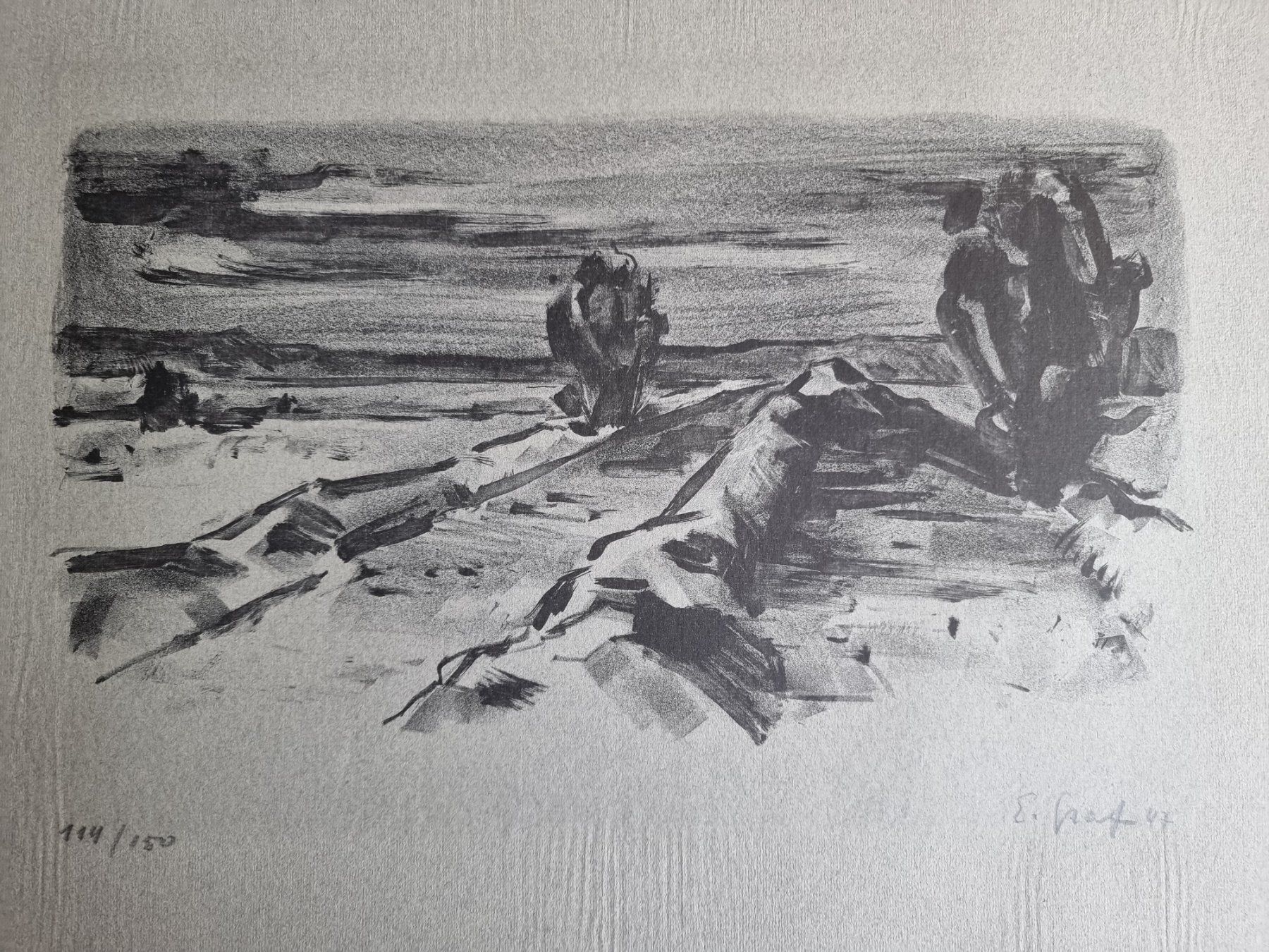 Grafiken & Lithographien: GRAF ERNST LITHOGRAPHIE SIGNIERT NUMMERIERT – Gebraucht aus Gersau von grafik-kunst
