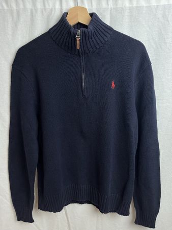 Quarter zip Ralph Lauren bleu foncé