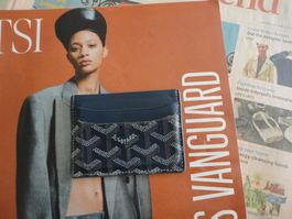 Goyard Kartenetui Paris Bleu Leder