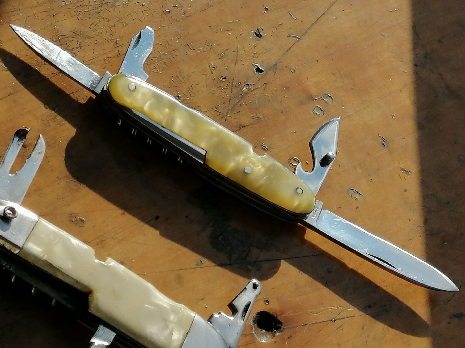 Solingen Accessori: SACKMESSER ALT, EINS MIT GLASSCHNEIDER, 6 STÜCK. – Usato da Maschwanden venduto da OliverM05 8