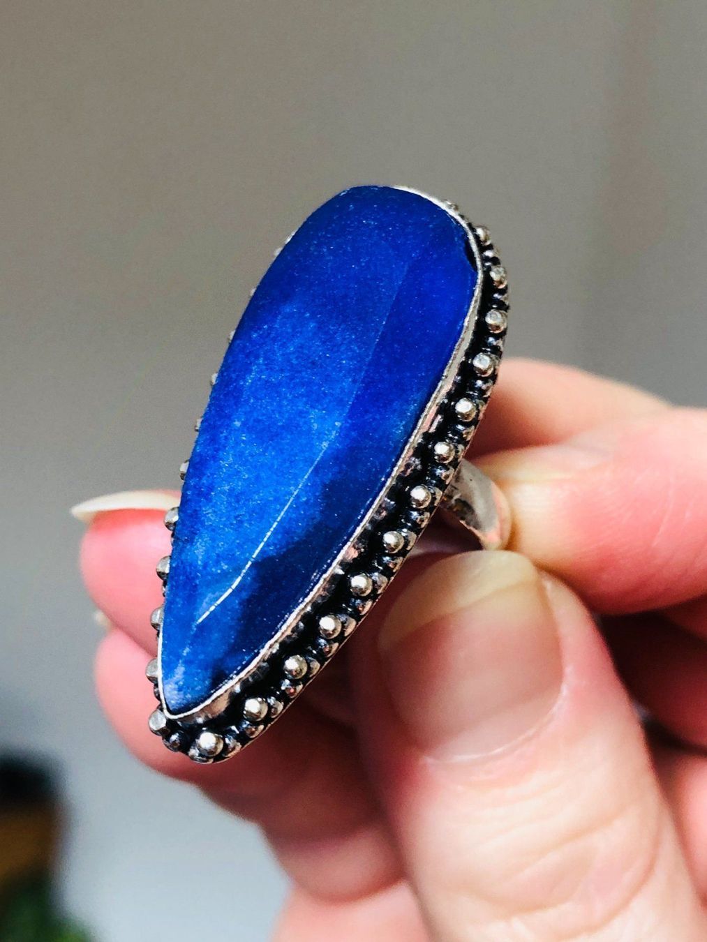 Anelli: SAPPHIRE ring taillie 7,5 – Nuovo e nell'imballaggio originale da Genève venduto da AGBERG 7