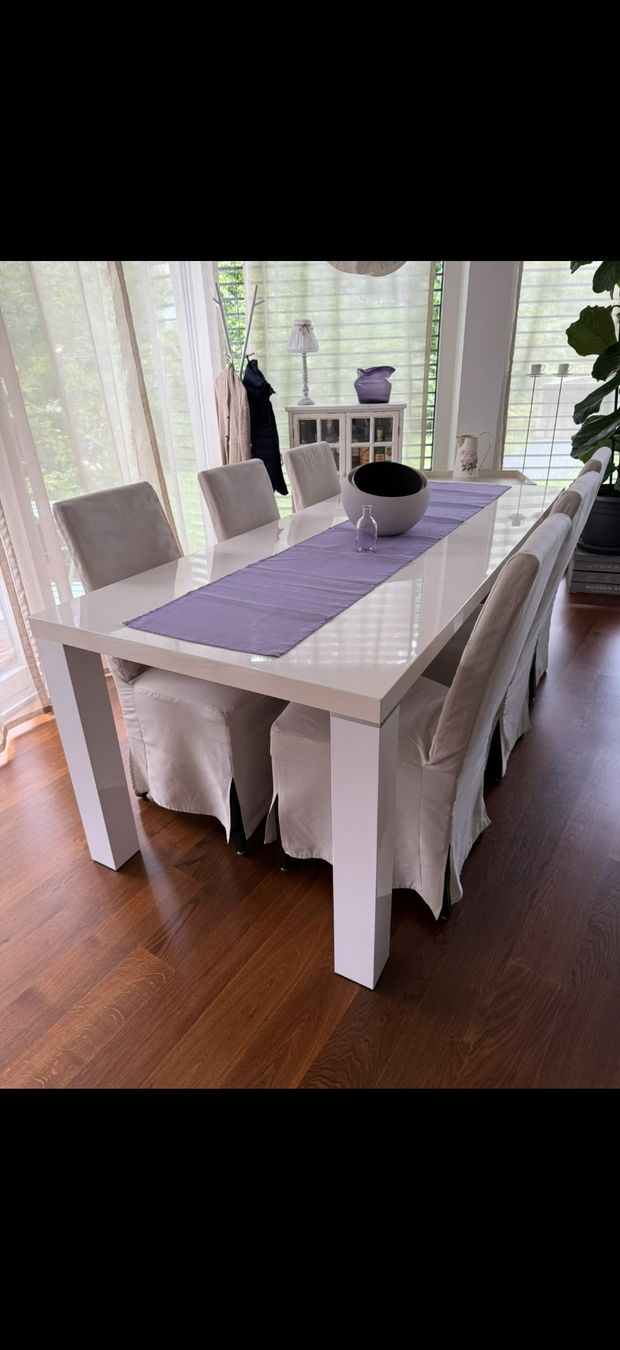 Interio Set di tavolo e panche: Tisch 200x90cm + 6 Stühlen – Usato da Arlesheim venduto da kcr_7b9c