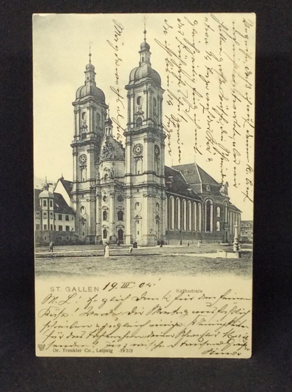 Cartoline postali: St. Gallen Kathedrale – Usato da Widnau venduto da Brusi9