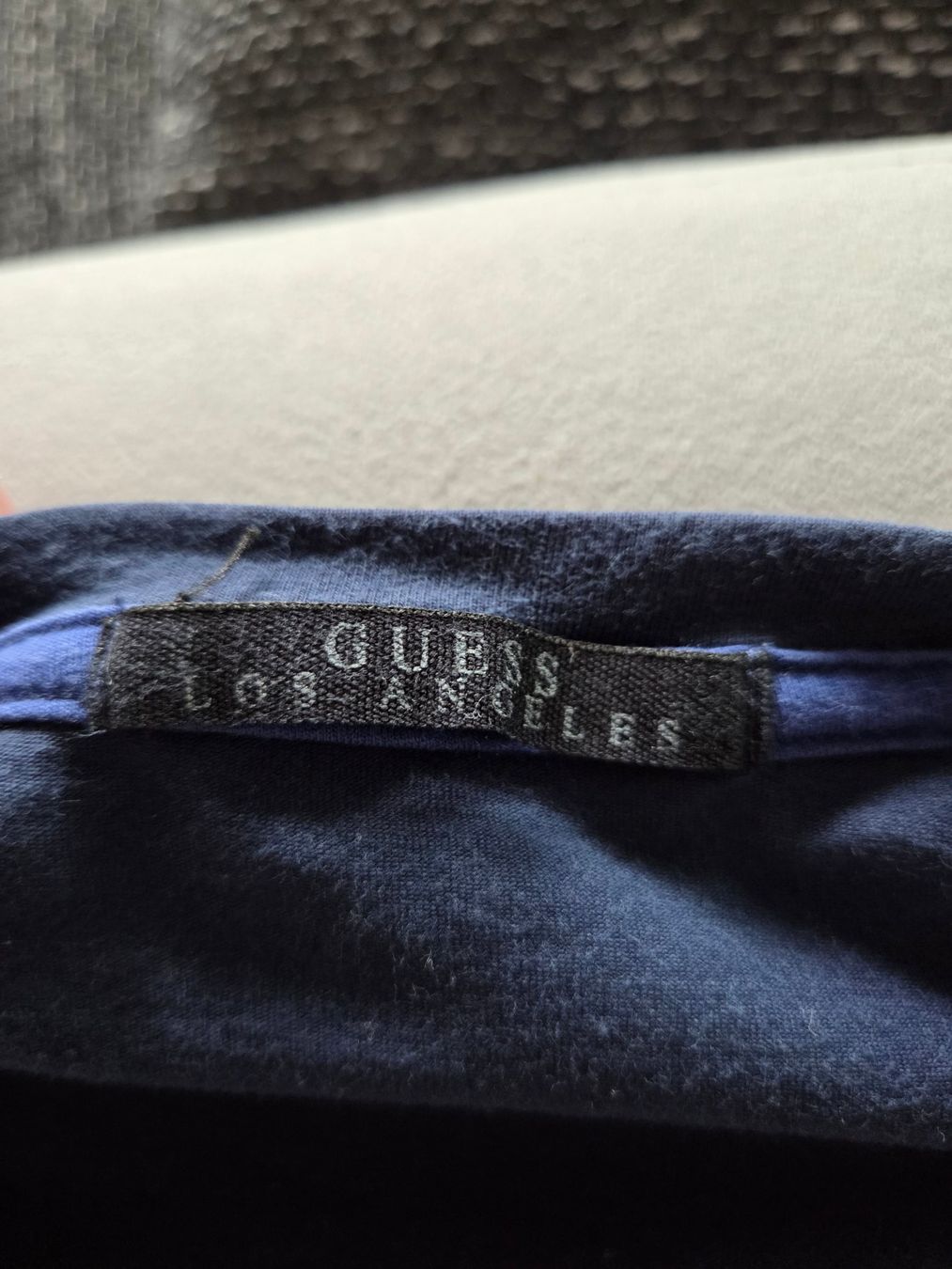 Guess T-shirt: Guess Longsleeve S dunkelblau | 93% Baumwolle | 7% Elastan – Usato da Rothenburg venduto da RaphiS549 3