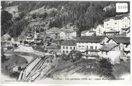 Finhaut - Vue generale - Ligne Martigny-Chamonix