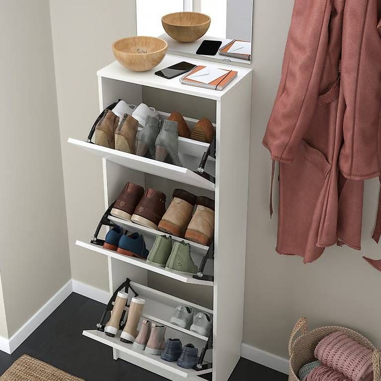 Armoires: Armoire à chaussures IKEA BISSA blanche – D'occasion à Geneve par pap_h82w 1