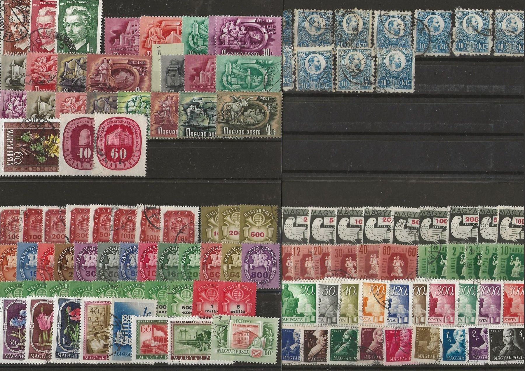 Alle Briefmarken: Super UNGARN Lot – Gebraucht aus Schlieren von Sternstunde2