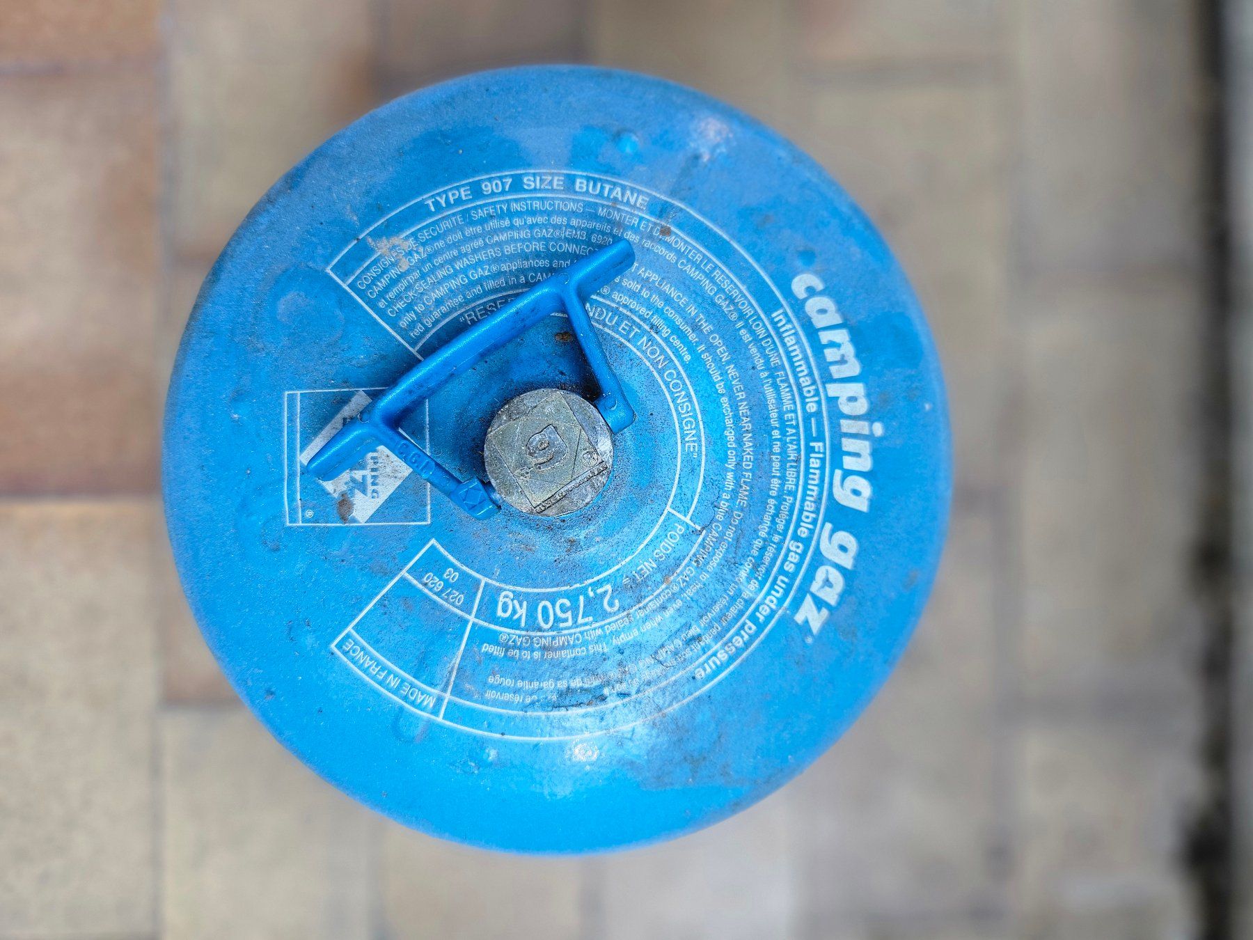 Bouteille De Gaz Campingaz R 907 - Vide - Fabriquée En France - Occasion