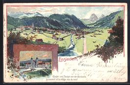 Einsiedeln, Kloster und Flecken von der 