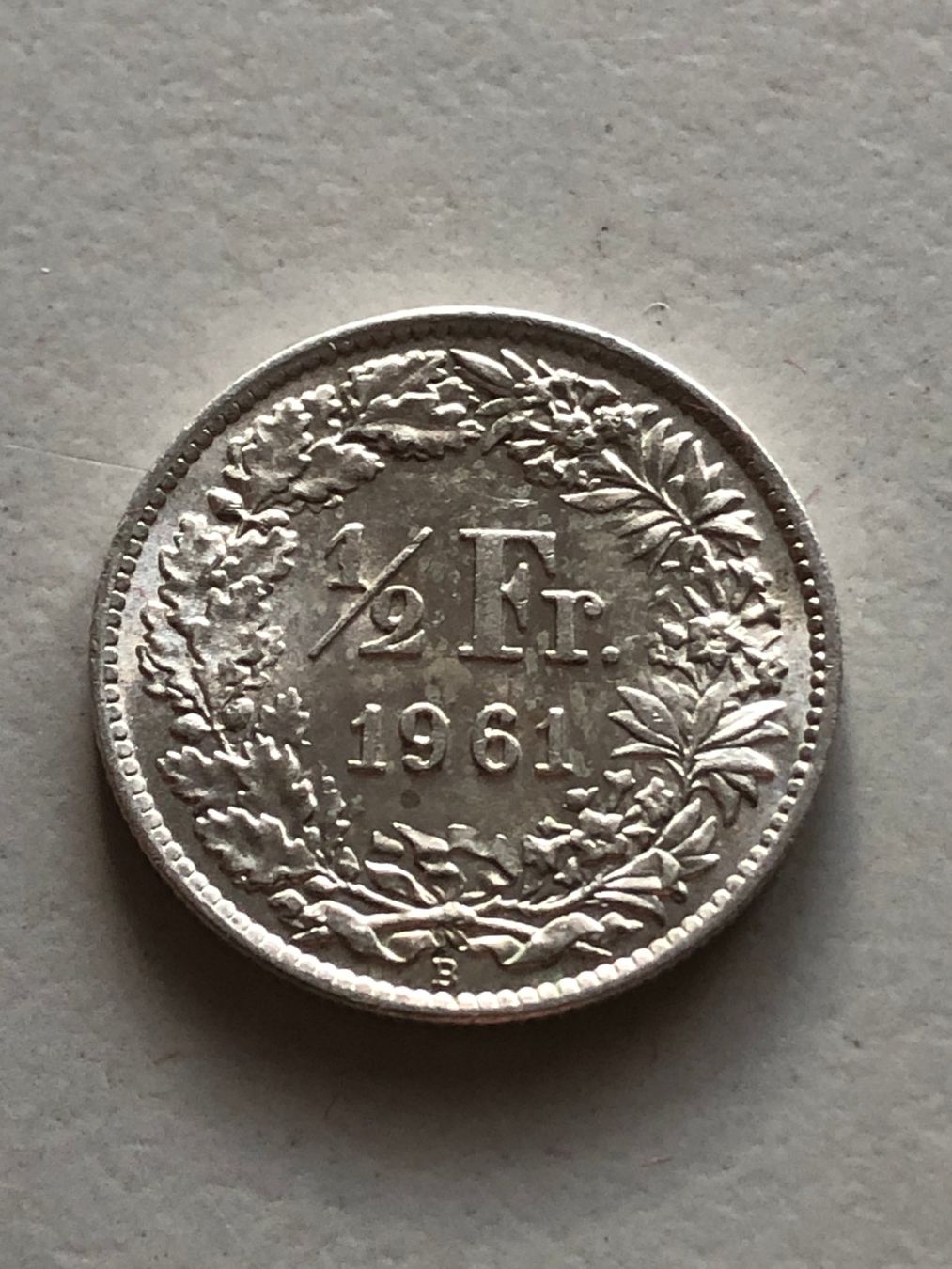 Alle Münzen: 50 Rp. 1961 Top – Gebraucht aus Schötz von Odpa