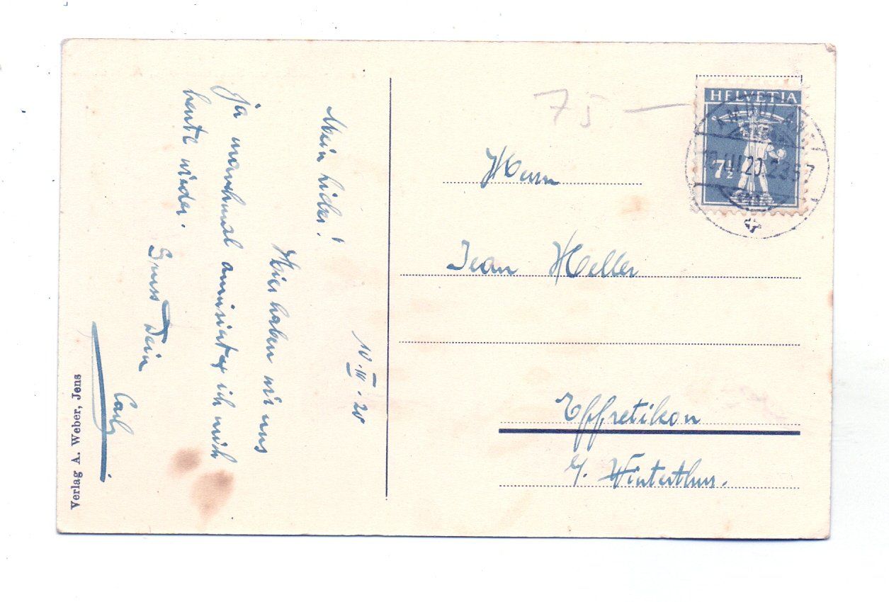 Cartes postales: Jens Bäckerei Weber – D'occasion à Tagelswangen par Miski 1