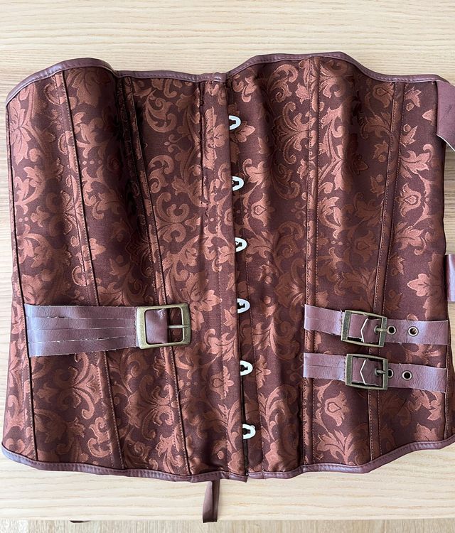 Schwarzes Gothic Korsett Damen - Vintage Corsage Steampunk