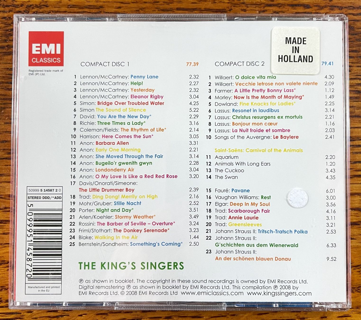 CD: THE KING`S SINGERS CD – Usato da Oftringen venduto da Vucki 1