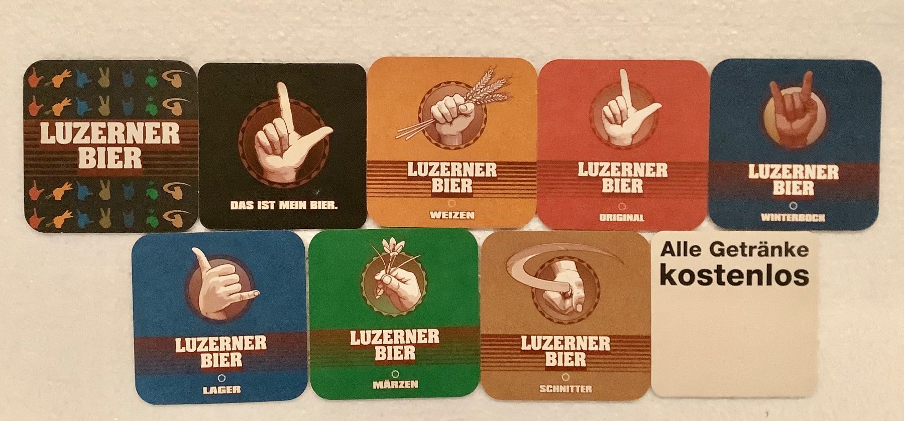 Untersetzer: Luzerner Brauerei Bierdeckeln – Neu und originalverpackt aus Arcegno von Denni